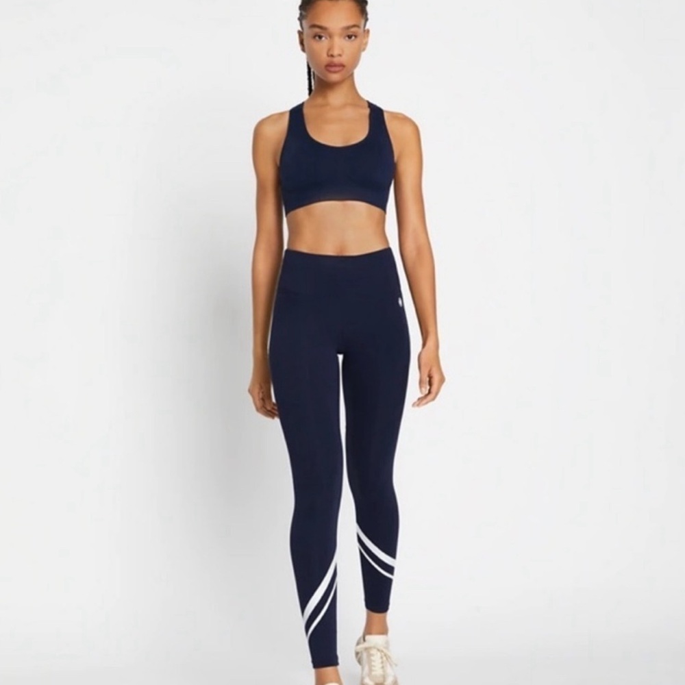 Tory Burch Sport Weightless Chevron mid rise leggings, XS